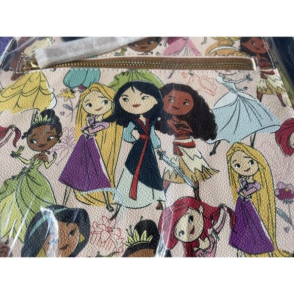 Dooney & Bourke Multi Princess Satchel Bag Disney Parks Animators Purse - Picture 7 of 8